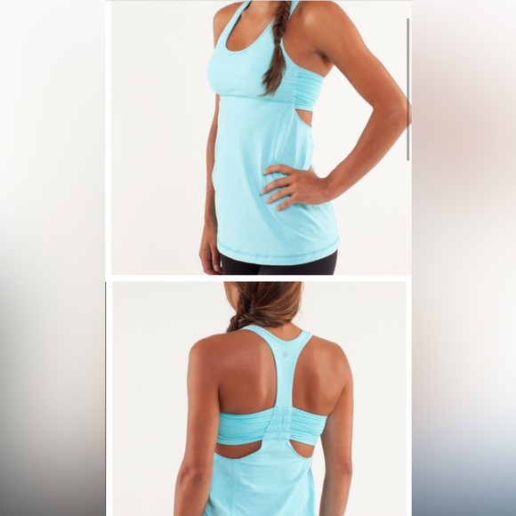 lululemon athletica Tops - Lululemon Blue Turbo Tank